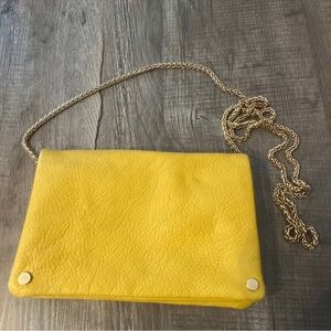 Street Level, the Juno model, vegan leather small-sized bag purse w/gold chain